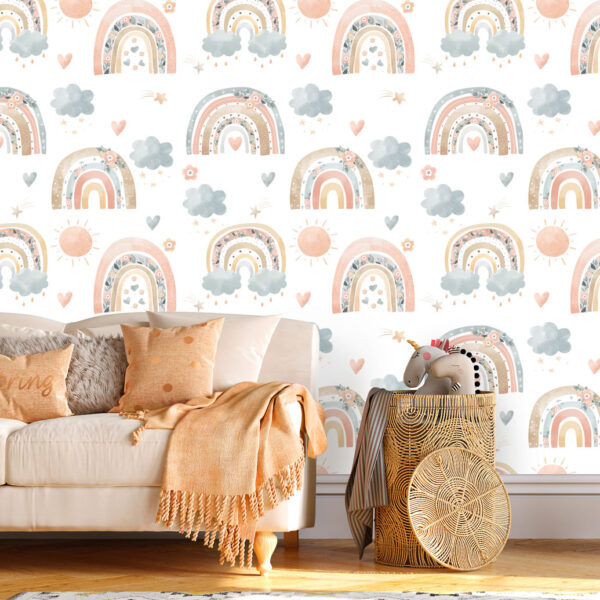 Bohemian Rainbows Wall Mural